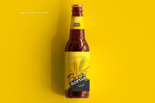 Beer Bottle Mockup Psd