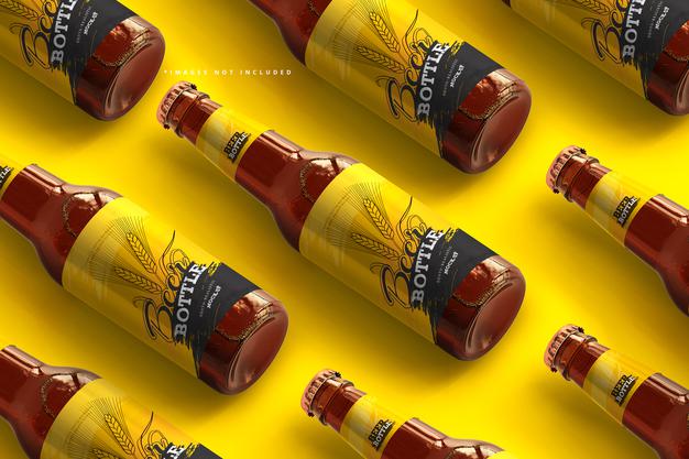 Beer Bottle Mockup Psd