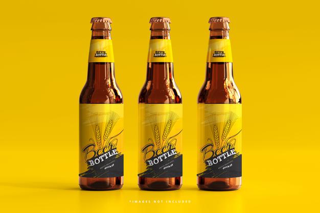 Beer Bottle Mockup Psd