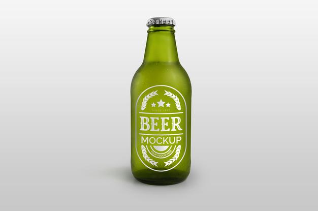 Beer Bottle Mockup Psd