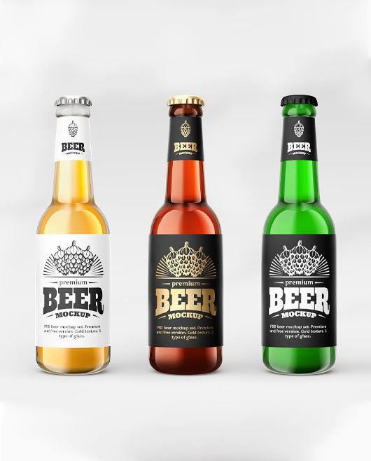 Beer Bottle Mockup Set