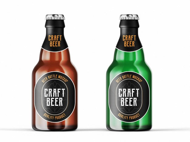 Beer Bottle Mockup Template Psd