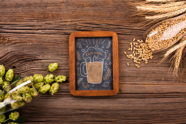 Beer Draw Sign With Spike Mock-Up Psd