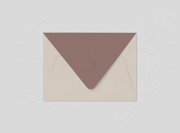 Beige Envelope Psd