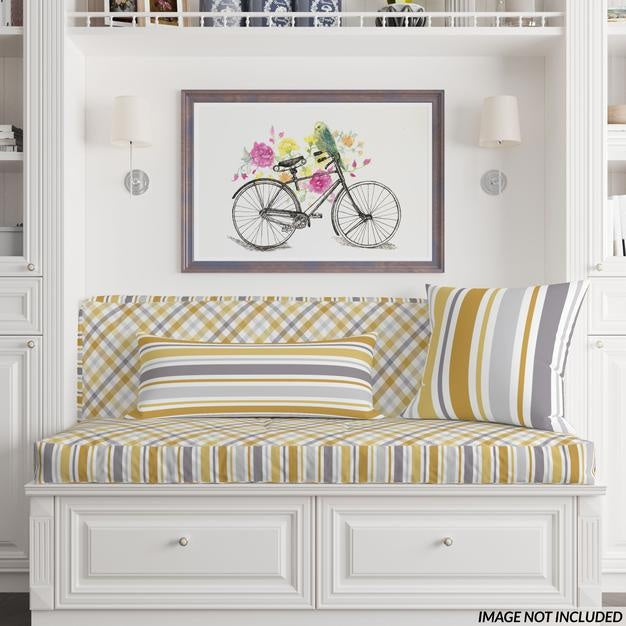 Bench Cushion And Throw Pillows Psd