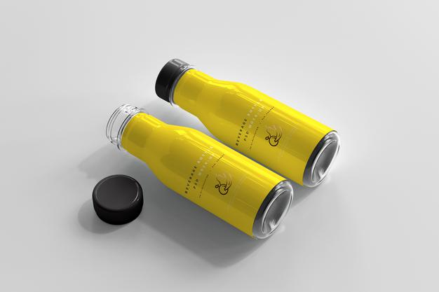 Beverage Bottle Mockup Psd