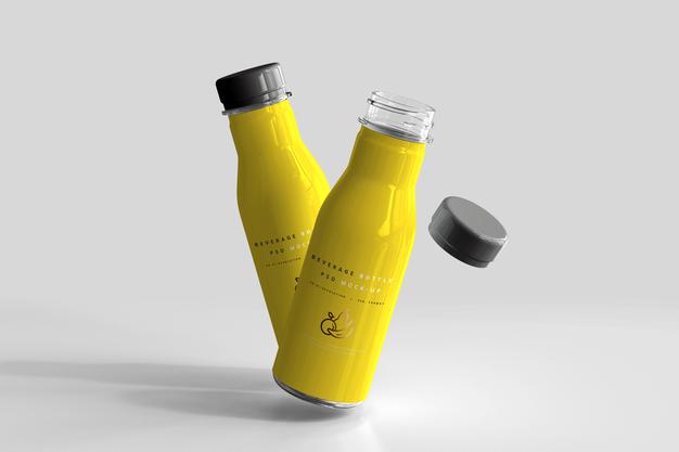 Beverage Bottle Mockup Psd