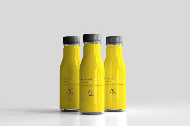 Beverage Bottle Mockup Psd