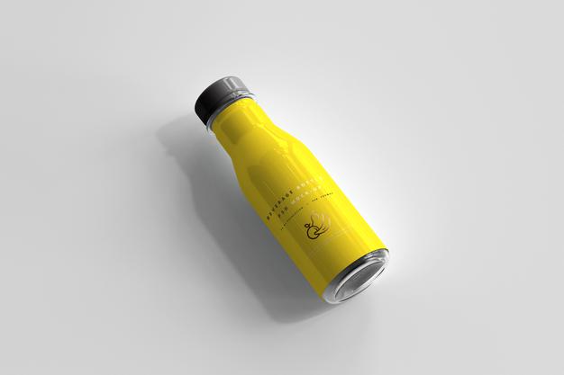Beverage Bottle Mockup Psd