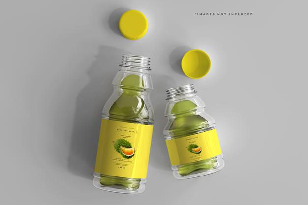 Beverage Bottles Mockup Psd