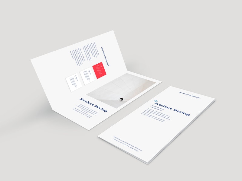 Bi-Fold Brochure Mockup