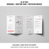 Bi-Fold Brochure Or Invitation Mockup Psd
