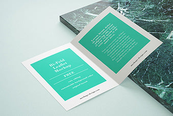 Bi-Fold Leaflet Mockup
