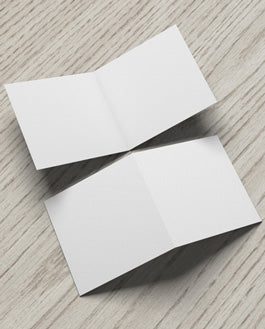 Bi-Fold Square Brochure Mockup