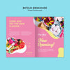 Bifold Brochure For Pop Candy Shop Design Psd