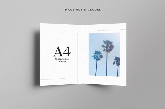 Bifold Flyer A4 Mockup Psd