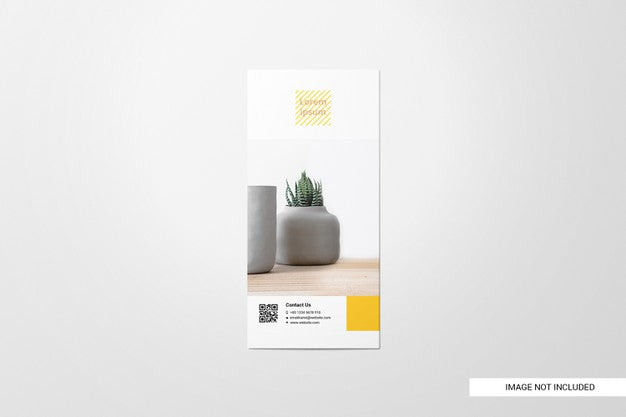 Bifold Flyer Brochure Mockup Psd