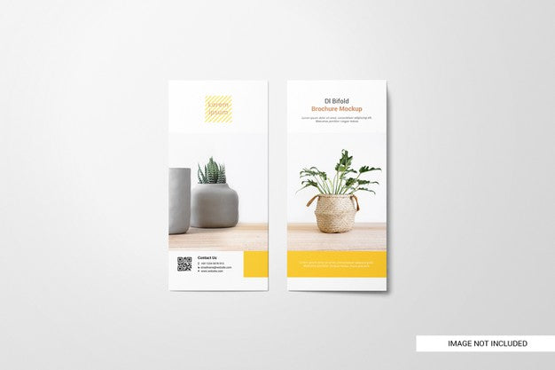 Bifold Flyer Brochure Mockup Psd