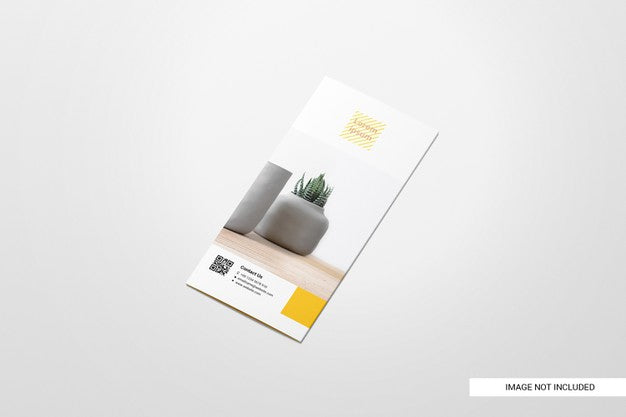 Bifold Flyer Brochure Mockup Psd