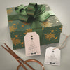 Big Bog Gift Wrapped With Green Paper Psd
