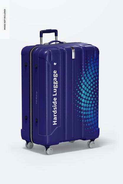 Big Hardside Luggage Mockup Psd