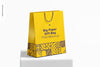 Big Paper Gift Bag With Rope Handle Mockup Psd