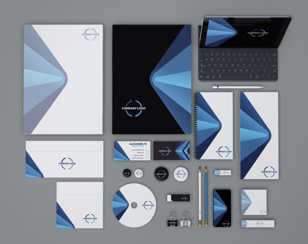 Big Stationery Mockup Psd