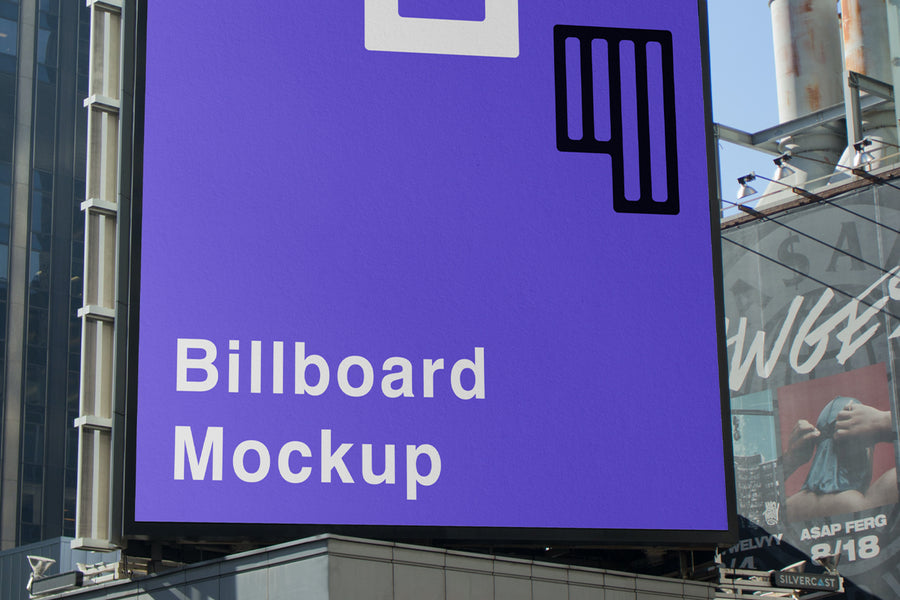 Big Vertical Billboard Mockup