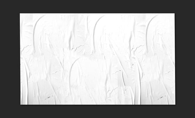 Big White Panel In Black Surface Mockup Psd