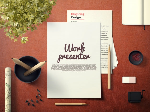 Big Work Presenter Mock Up Psd