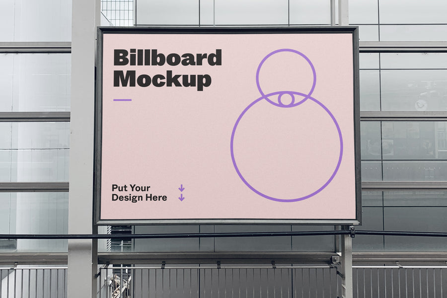 Billboard In Hall Mockup