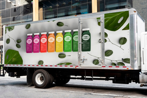 Billboard Mock-Up On Car Psd