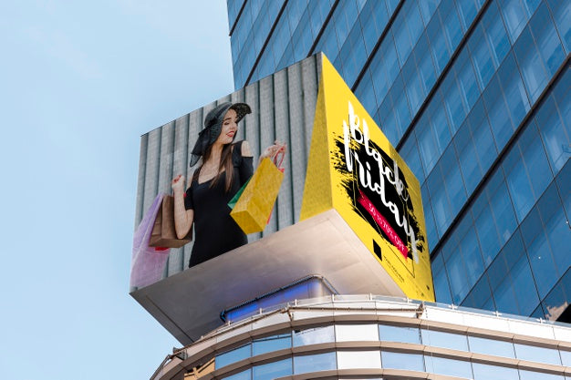 Billboard Mock-Up With Black Friday Psd