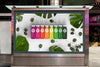 Billboard Mock-Up With Colorful Smoothies Psd