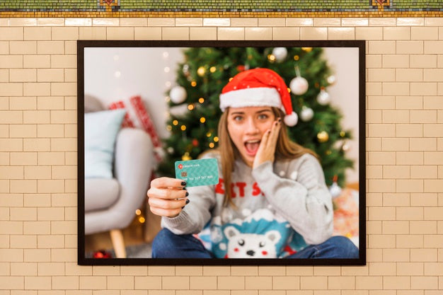 Billboard Mock-Up With Woman Psd