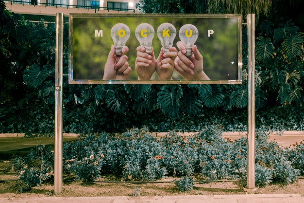 Billboard Mockup At Night Psd