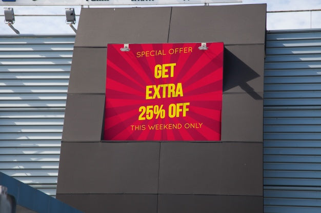 Billboard Mockup At Shopping Center Wall Psd