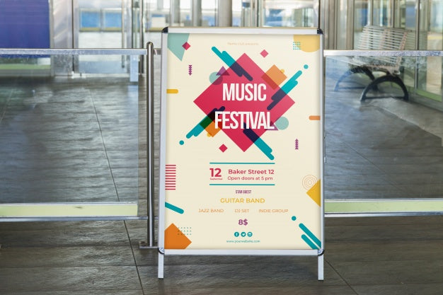 Billboard Mockup In Subway Station Psd