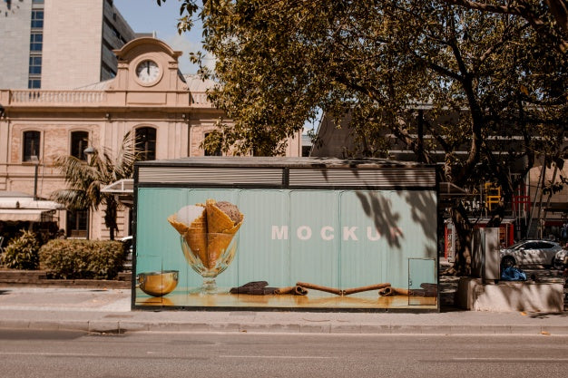 Billboard Mockup In Urban Environment Psd