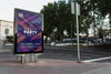 Billboard Mockup In Urban Landscape Psd