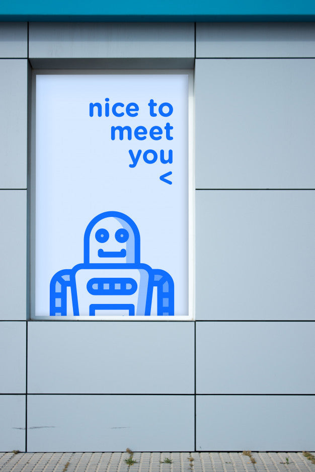 Billboard Mockup On Shop Window Psd