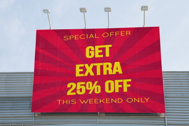 Billboard Mockup On Shopping Center Psd