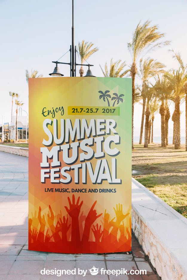 Billboard Mockup On Street Psd