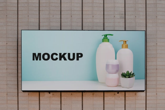 Billboard Mockup On Wall Psd