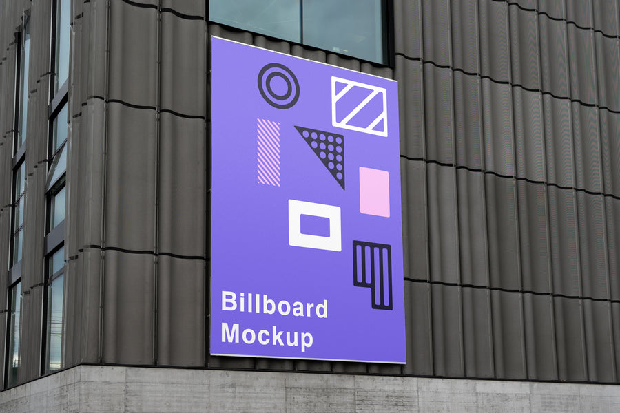 Billboard On Wall Mockup