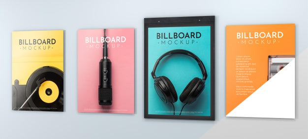 Billboard Studio Mock Up Psd