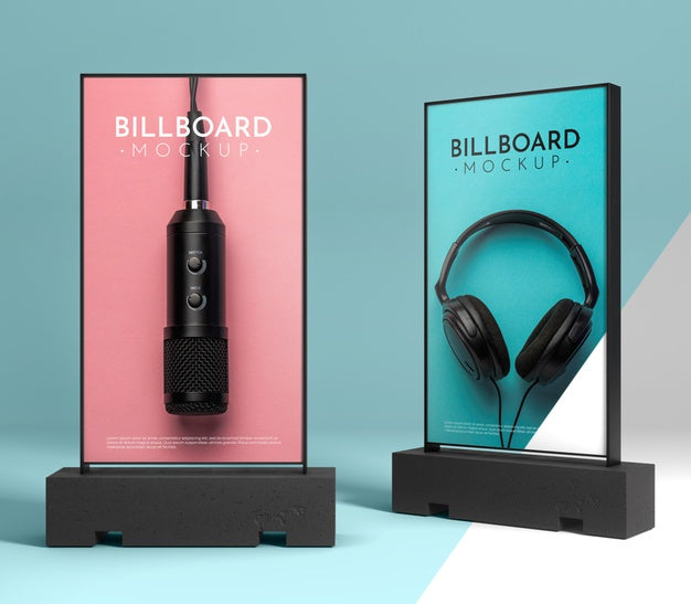 Billboard Studio Mock Up Psd
