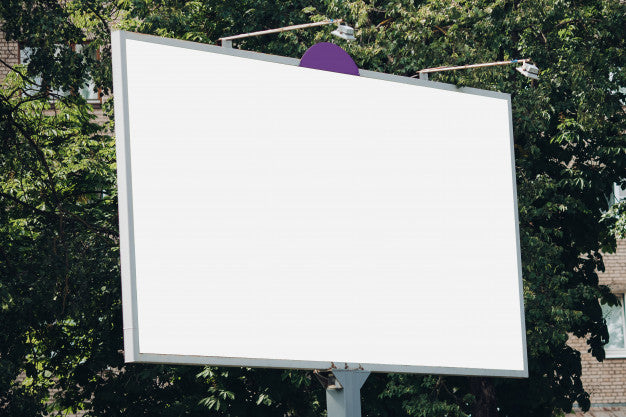Billboard With Blank Surface For Advertising Psd