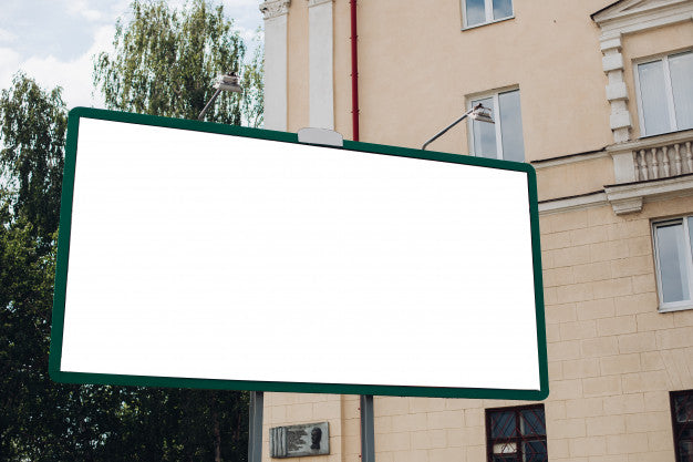 Billboard With Blank Surface For Advertising Psd