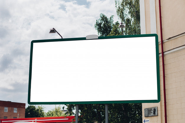 Billboard With Blank Surface For Advertising Psd